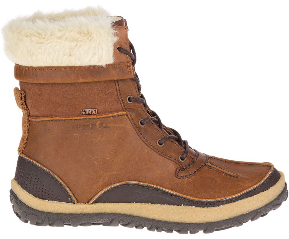 Merrell Støvler Dame - Tremblant Mid Polar Waterproof - Brune - QZT934561